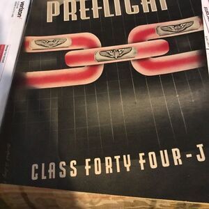 Ephemera WW II Preflight class 44-J Maxwell Field Army Pilot
